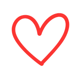 Heart doodle illustration