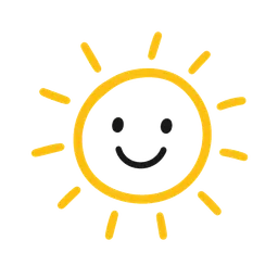 Sun doodle illustration
